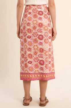 Molly Bracken Falda larga con estampado y lazada^Mujer Faldas