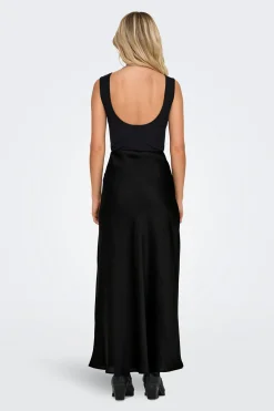 Only Falda larga sat&eacute;n^Mujer Faldas