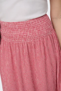 Only Falda larga vichy^Mujer Faldas|Total Look