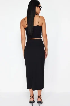 Trendyol Falda maxi abertura^Mujer Faldas