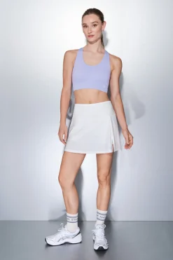 Dash and Stars Falda microfibra blanca malla interior^Mujer Deporte