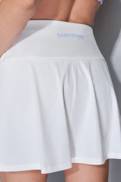 Dash and Stars Falda microfibra blanca malla interior^Mujer Deporte