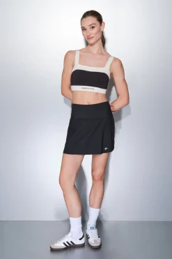 Dash and Stars Falda microfibra negra malla interior^Mujer Deporte