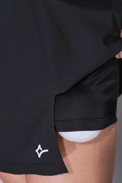 Dash and Stars Falda microfibra negra malla interior^Mujer Deporte