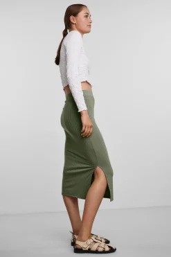 Pieces Falda midi^Mujer Faldas