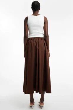 Topshop Falda midi algod&oacute;n^Mujer Faldas