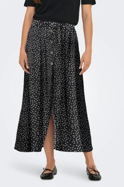 Only Falda midi con botones^Mujer Faldas
