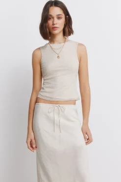 Springfield Falda midi corte sirena^Mujer Faldas