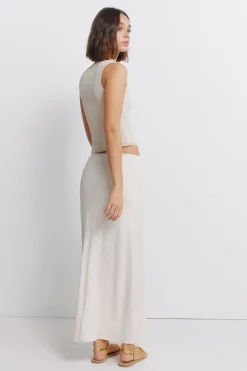 Springfield Falda midi corte sirena^Mujer Faldas