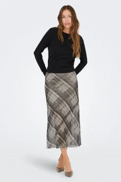 Only Falda midi de gasa^Mujer Faldas