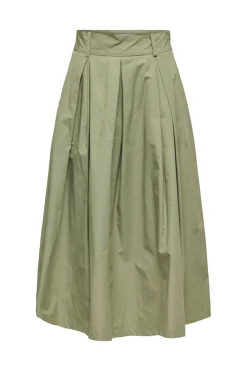 Only Falda midi de tablas^Mujer Faldas