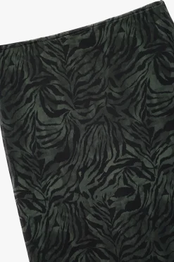 Koton Falda midi de tul con estampado animal y forro, cintura est&aacute;ndar^Mujer Faldas