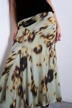 Topshop Falda midi de viscosa^Mujer Faldas