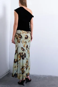 Topshop Falda midi de viscosa^Mujer Faldas