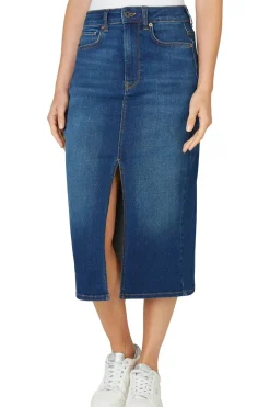 Pepe Jeans Falda Midi Denim Fit Slim^Mujer Faldas