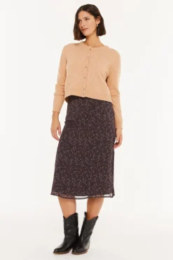 System Action Falda midi estampado floral peque&ntilde;o^Mujer Faldas