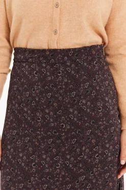 System Action Falda midi estampado floral peque&ntilde;o^Mujer Faldas