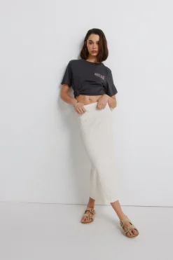 Springfield Falda midi estructura^Mujer Faldas|Total Look