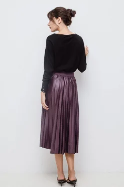 Vila Falda midi plisada^Mujer Faldas