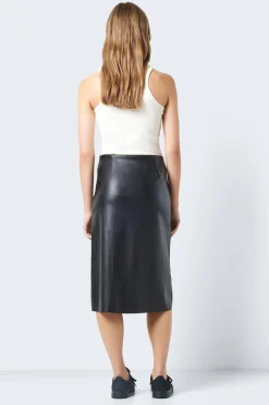 Noisy May Falda midi polipiel^Mujer Faldas