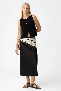 Tiffosi Falda Midi Satinada^Mujer Faldas