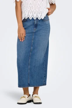 Only Falda midi vaquera^Mujer Faldas