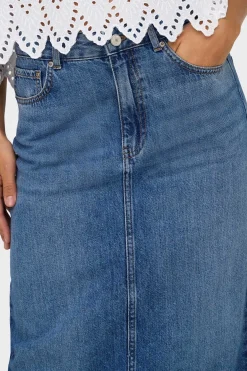 Only Falda midi vaquera^Mujer Faldas