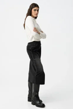 Tiffosi Falda midi vaquera^Mujer Faldas