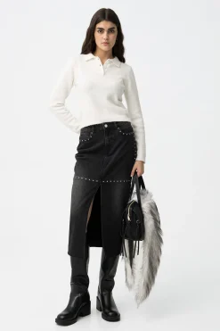 Tiffosi Falda midi vaquera^Mujer Faldas