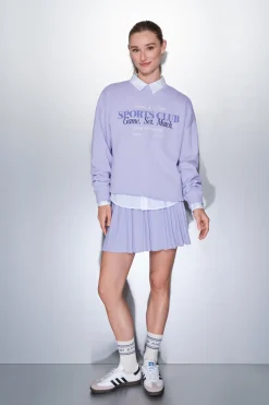 Dash and Stars Falda plisada lila malla interior^Mujer Deporte