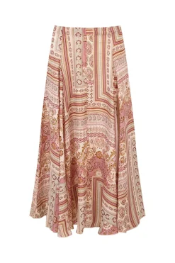 Cortefiel Falda quillas estampada^Mujer Faldas