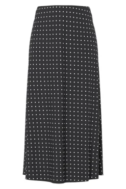 Pieces Falda tobillera lunares sat&eacute;n^Mujer Faldas