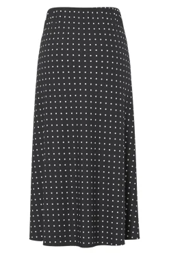 Pieces Falda tobillera lunares sat&eacute;n^Mujer Faldas
