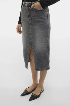 Vero Moda Falda vaquera midi^Mujer Faldas