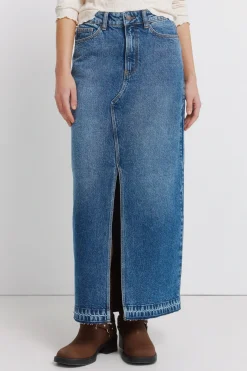 Springfield Falda vaquera midi^Mujer Faldas