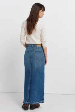 Springfield Falda vaquera midi^Mujer Faldas