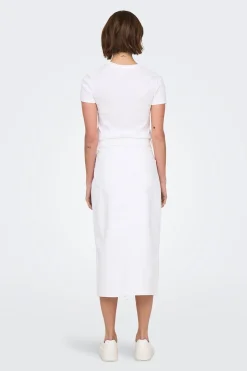 Only Falda vaquera midi^Mujer Faldas