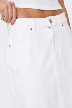 Only Falda vaquera midi^Mujer Faldas