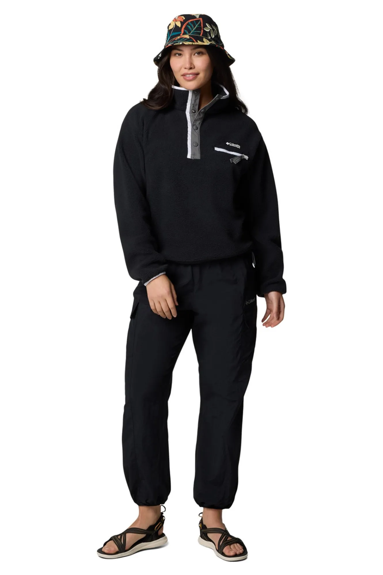 Columbia Forro polar sherpa corto con cierre medio Helvetia&trade; II para mujer^Mujer Sudaderas