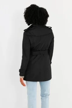 Brave Soul Gabardina abotonada con cintur&oacute;n^Mujer Gabardinas|Abrigos