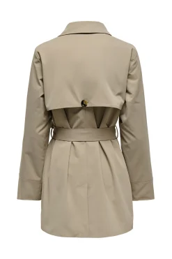 JDY Gabardina botones cintur&oacute;n^Mujer Gabardinas|Abrigos