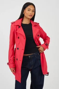 Brave Soul Gabardina con cintur&oacute;n y botones^Mujer Gabardinas|Abrigos