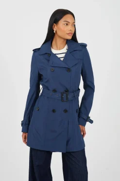 Brave Soul Gabardina con cintur&oacute;n y botones^Mujer Gabardinas|Abrigos