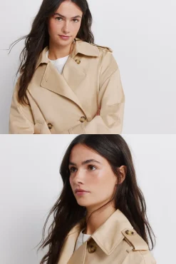 Springfield Gabardina corta^Mujer Gabardinas|Abrigos