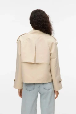 Vero Moda Gabardina corta cuello de solapa^Mujer Gabardinas|Abrigos