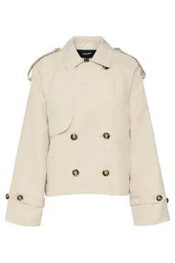 Vero Moda Gabardina corta cuello de solapa^Mujer Gabardinas|Abrigos