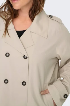 Only Carmakoma Gabardina corta talla grande^Mujer Gabardinas|Abrigos