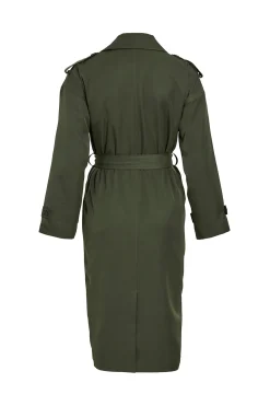 Vila Gabardina larga anudada^Mujer Gabardinas|Abrigos