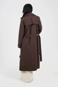 Brave Soul Gabardina larga con cintur&oacute;n^Mujer Gabardinas|Abrigos