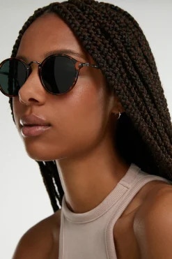 D.Franklin Gafas de sol redondas metal ligeras^Mujer Gafas De Sol